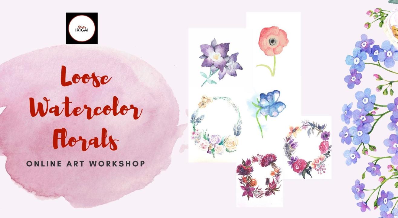 Water Color Florals - Online Painting Workshop