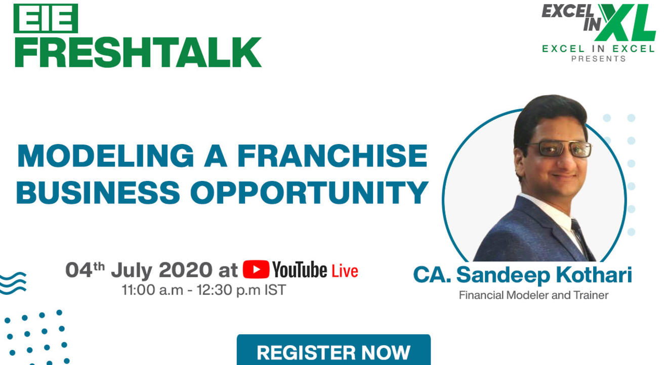 Modeling a Franchise Business Opportunity by CA. Sandeep Kothari | #EiEFreshTalk Ep 10