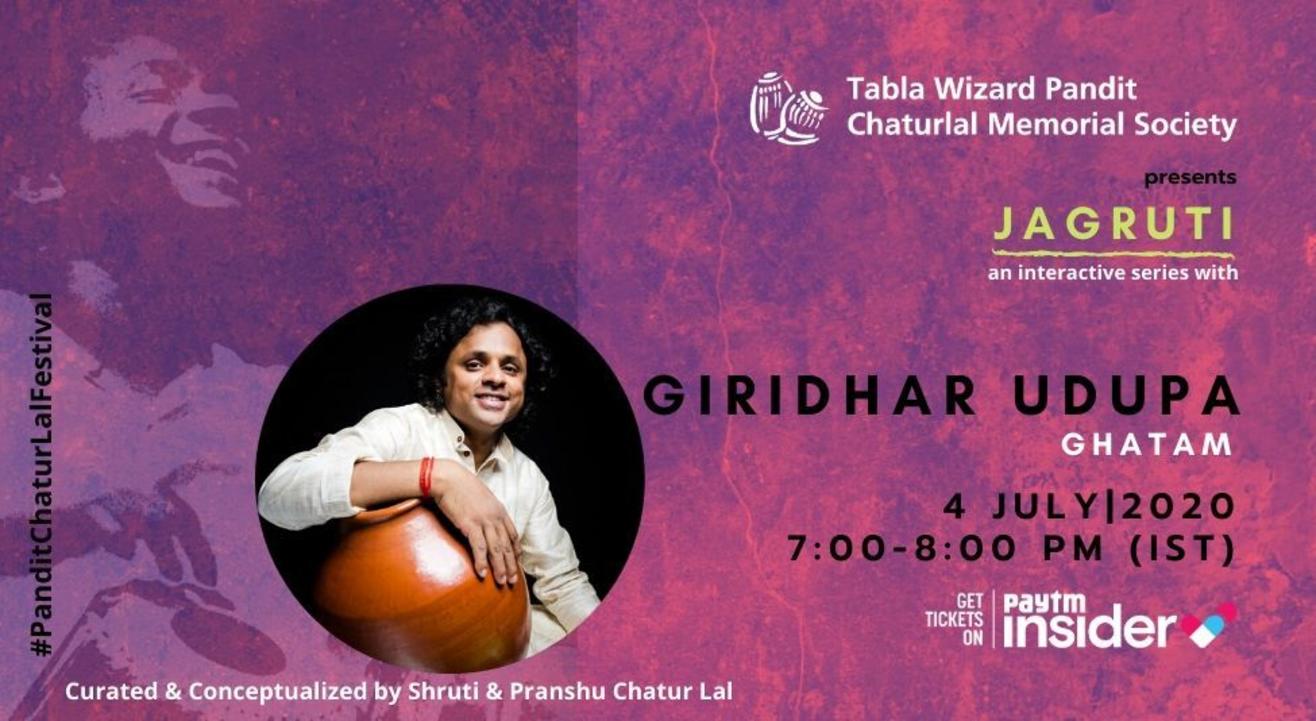 Jagruti - a concert series with Ghatam Giridhar Udupa