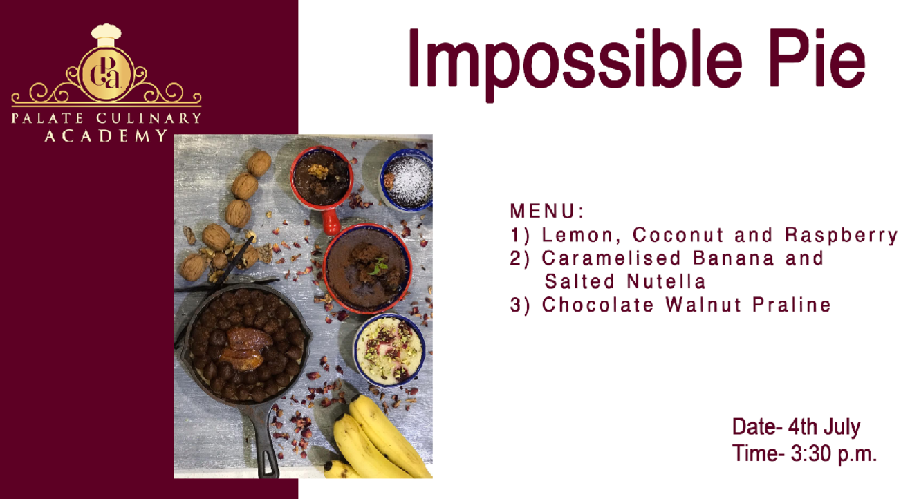Eggless Impossible Pies