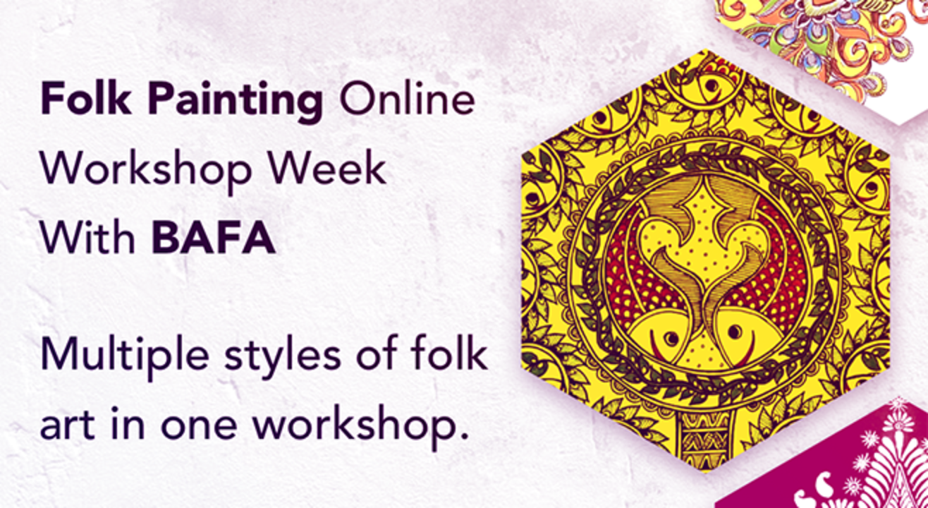 Folk Painting Online Workshop Week with BAFA