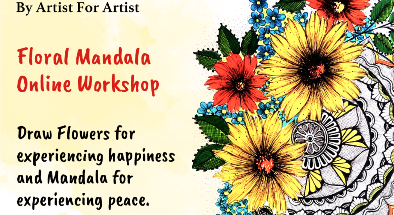 Floral Mandala Online Workshop with BAFA