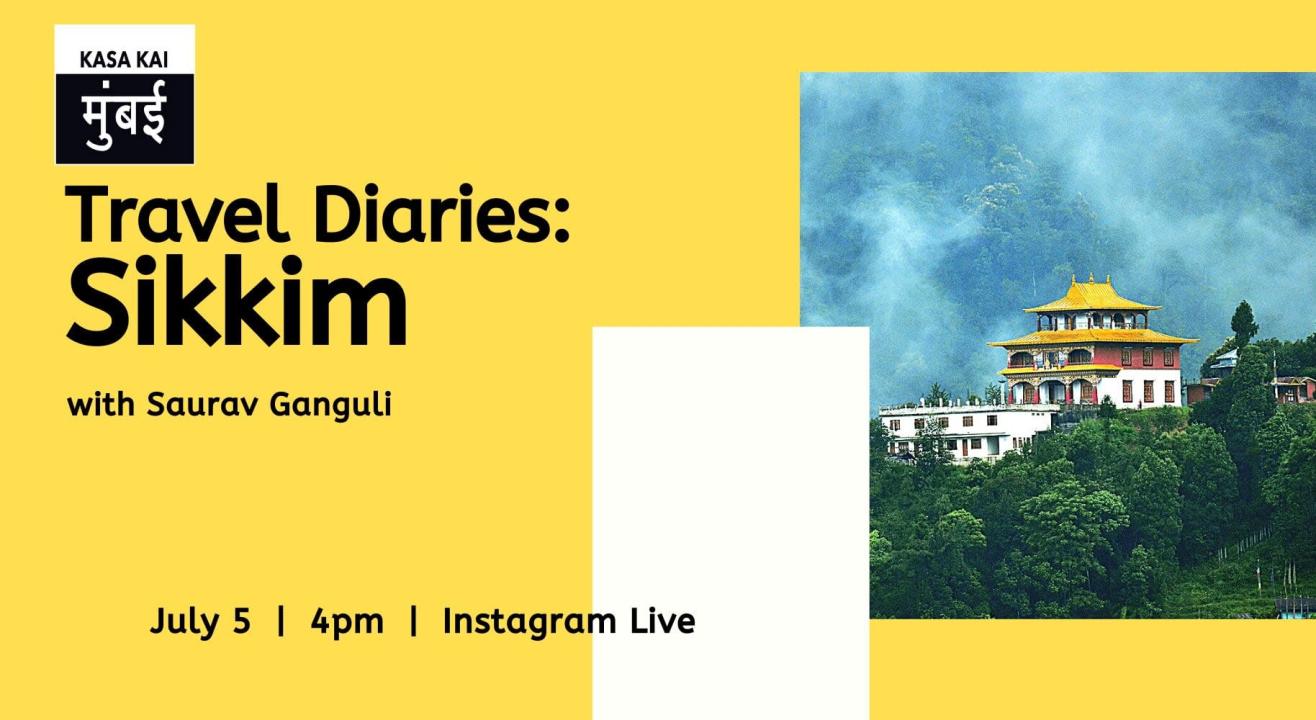 Travel Diaries with Saurav Ganguli about Sikkim At Instagram Live