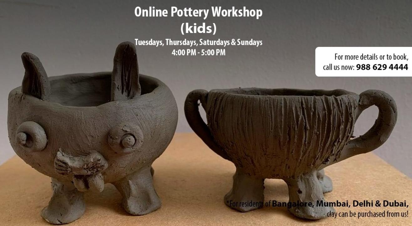 Online Pottery Workshop for Kids