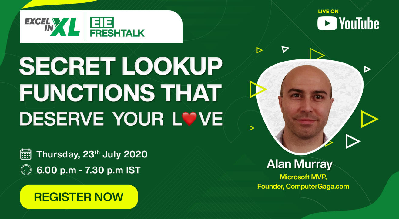 Secret Lookup Functions that deserve Your Love | #EiEFreshTalk by Excel in Excel