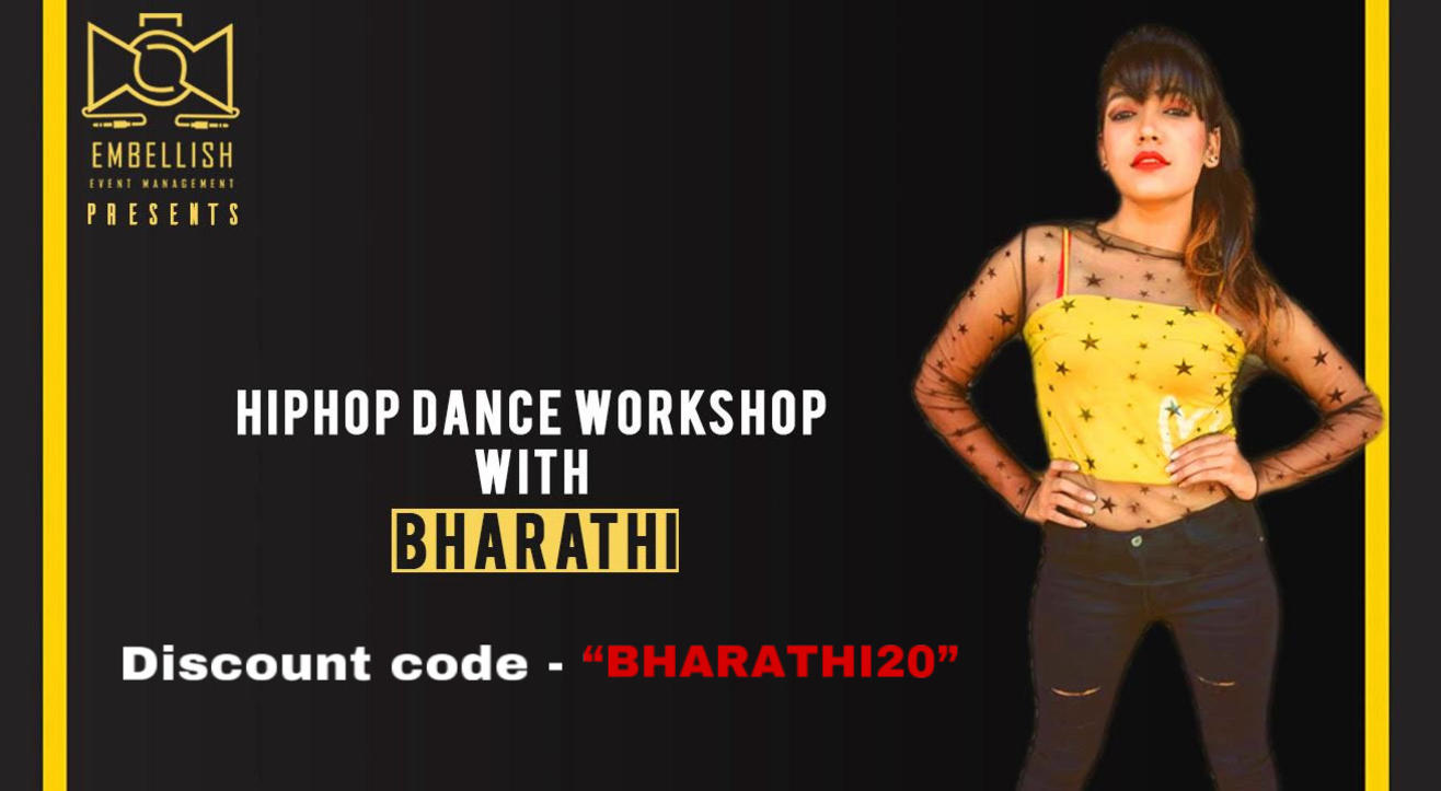 Hiphop dance workshop with BHARATHI | Embellish event