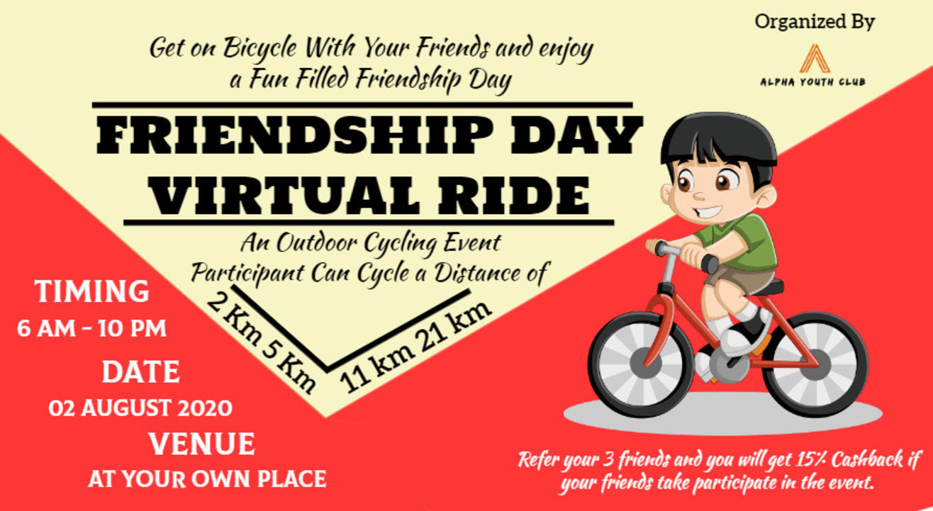 Friendship Day Virtual Ride 