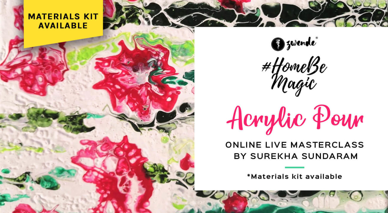 ACRYLIC POUR ONLINE LIVE MASTERCLASS