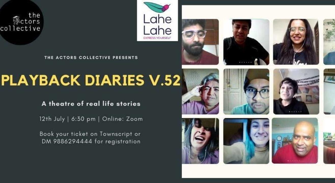 Playback Diaries V.52: The Actors Collective ( Online)