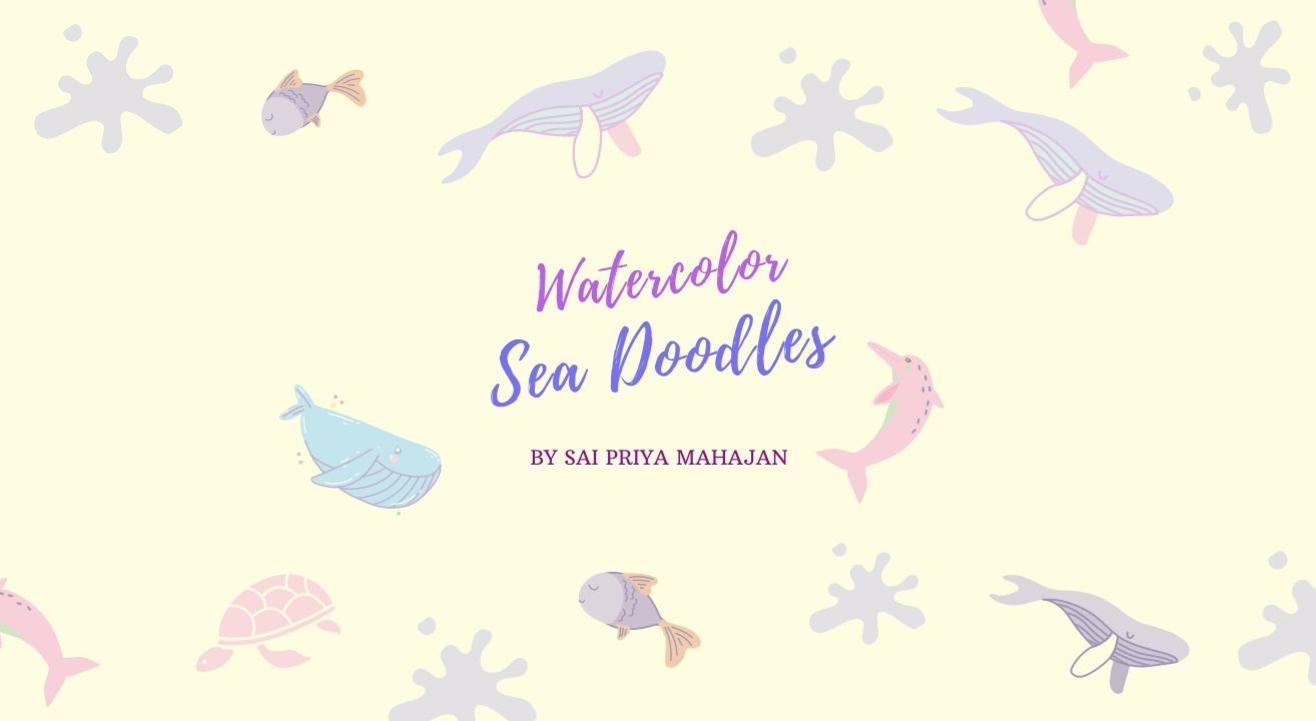 Watercolor Sea Doodles for Beginners
