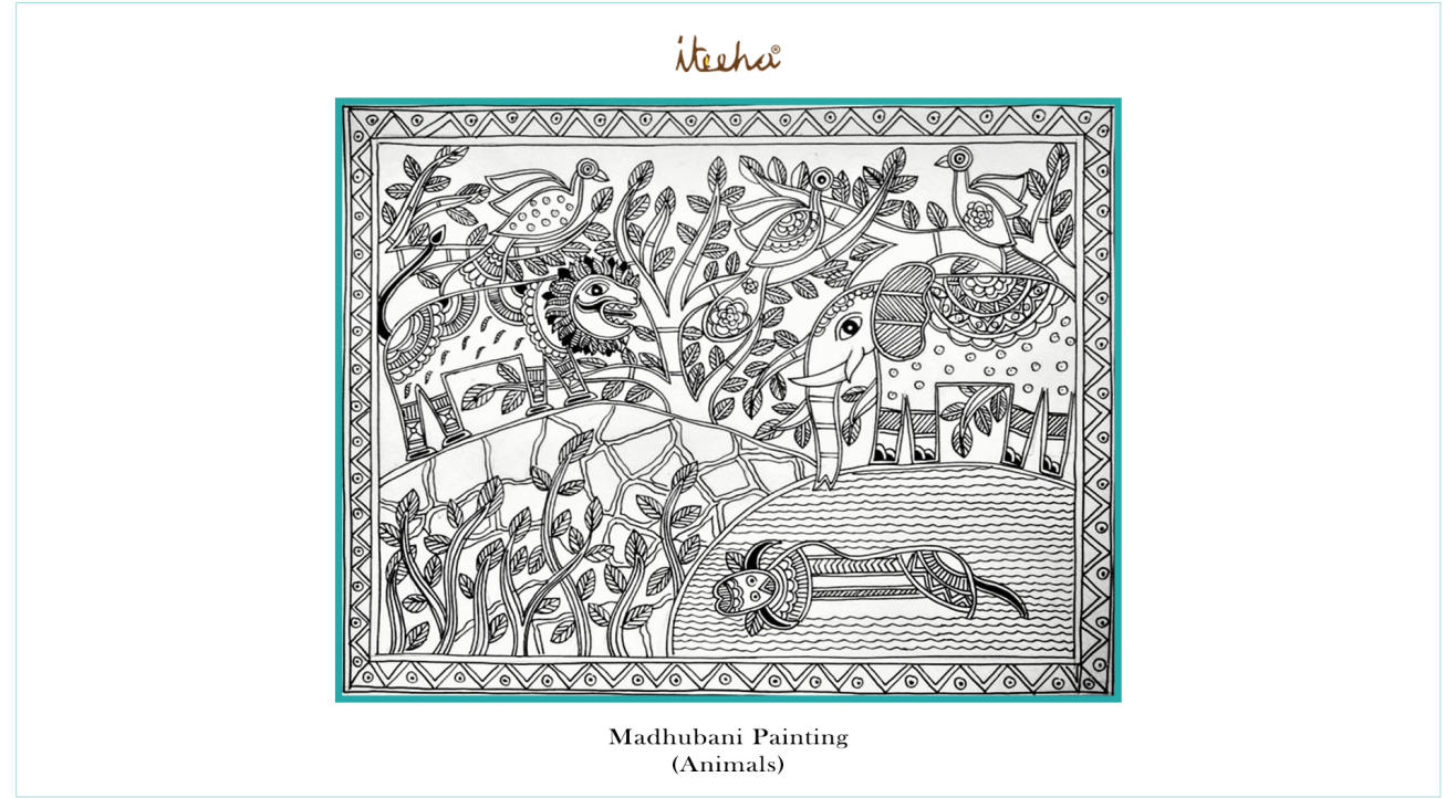 Madhubani Painting (Animals)