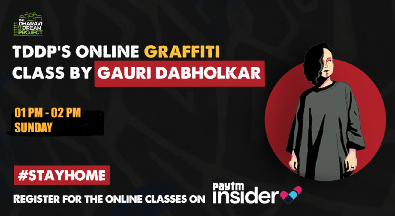 #AfterSchoolofHipHop online Graffiti workshop with Gauri Dabholkar