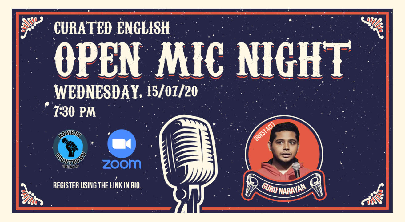 Curated English Open Mic Night