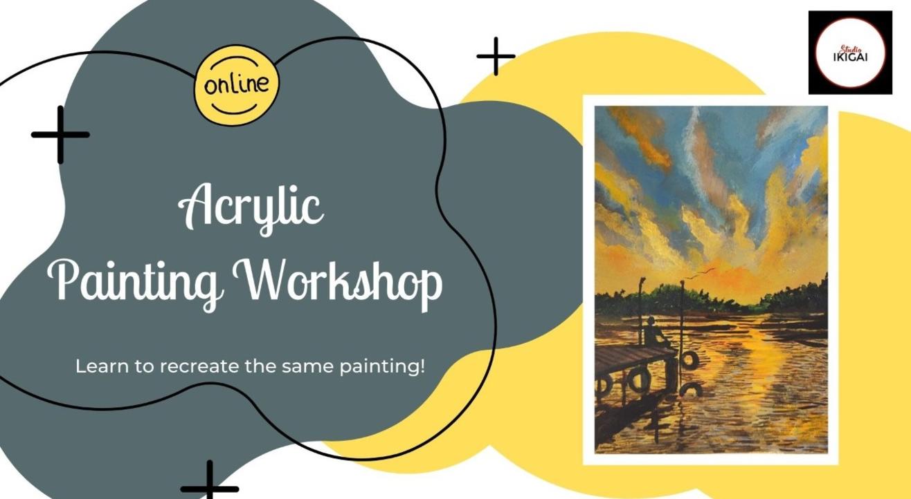 Online Acrylic Painting Workshop - Sunset Bliss