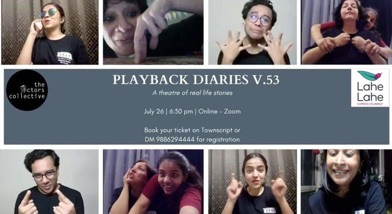 Playback Diaries V.53: The Actors Collective ( Online)