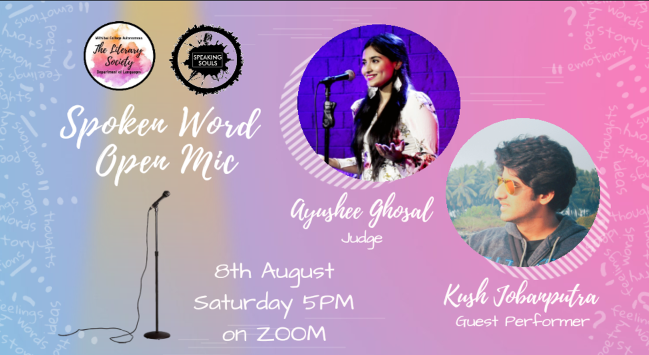 Spoken Word Open Mic : Speaking Souls X The Literary Society, Mithibai College