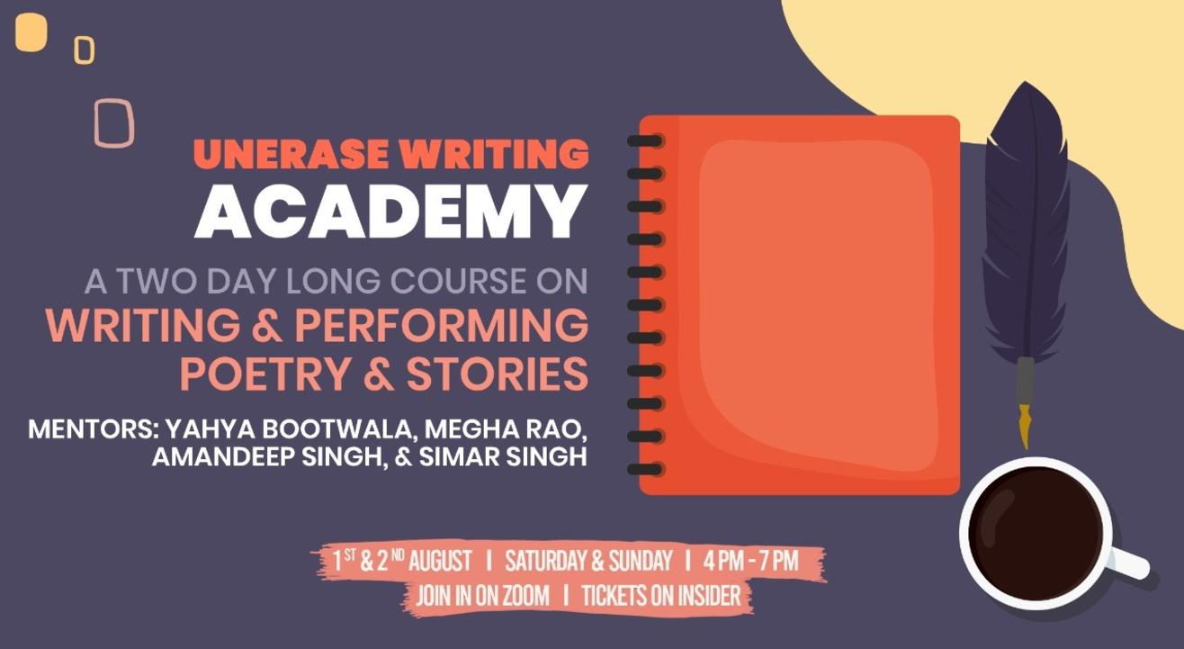 UnErase Writing Academy Masterclass - Batch 2!