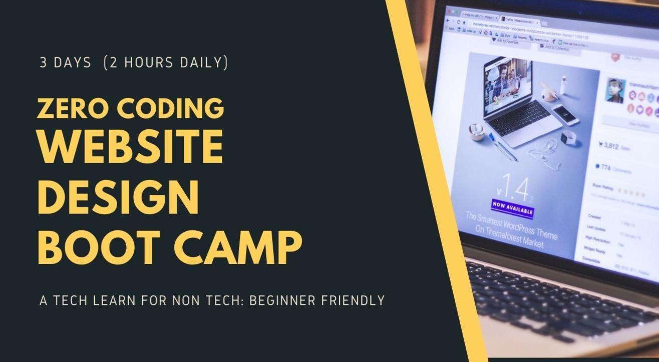 3 Days Website Design Online Workshop (2 Hours Daily)