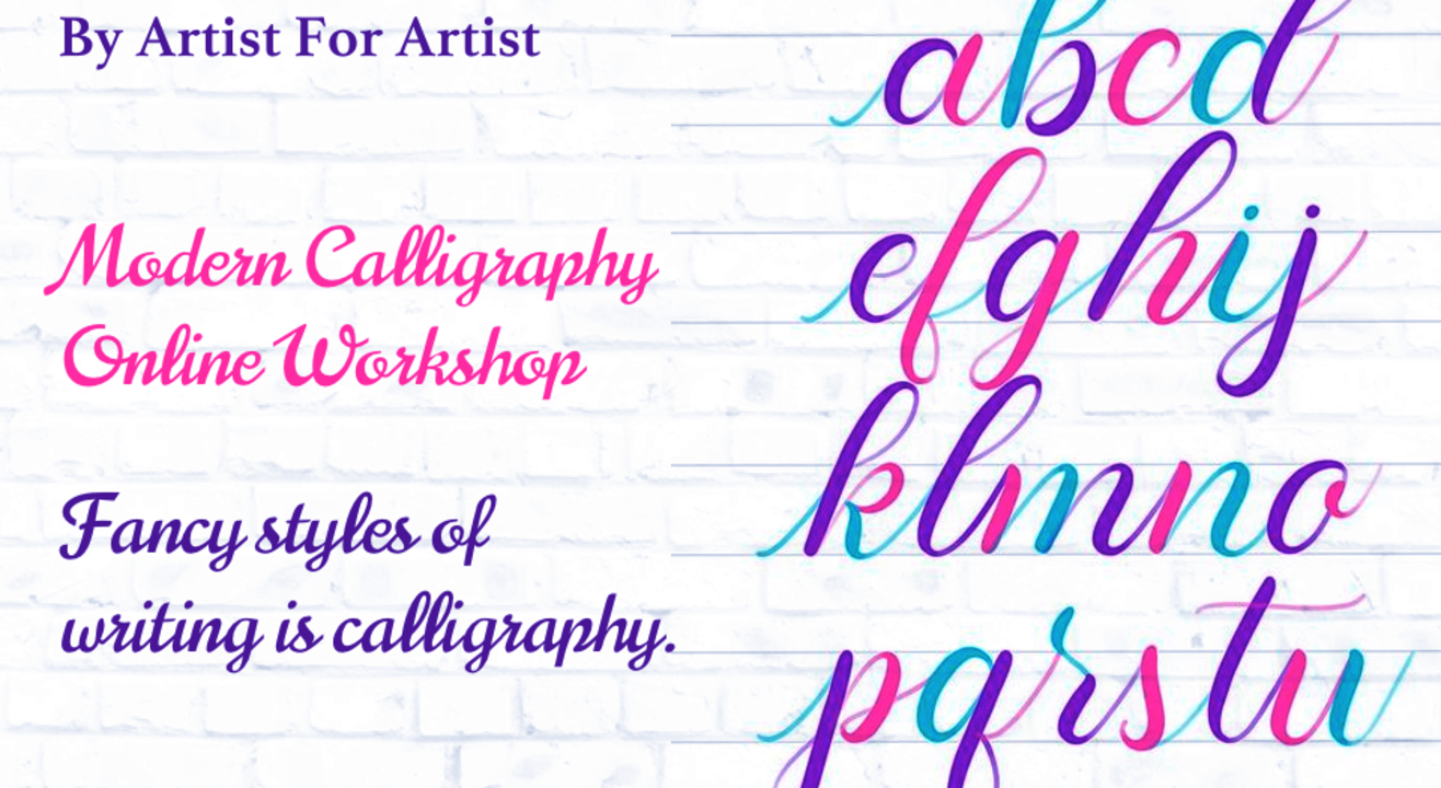 Modern calligraphy Online Workshop with BAFA