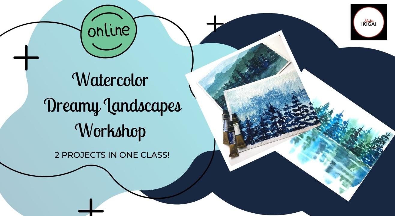 Dreamy Watercolor Landscapes - Online Workshop