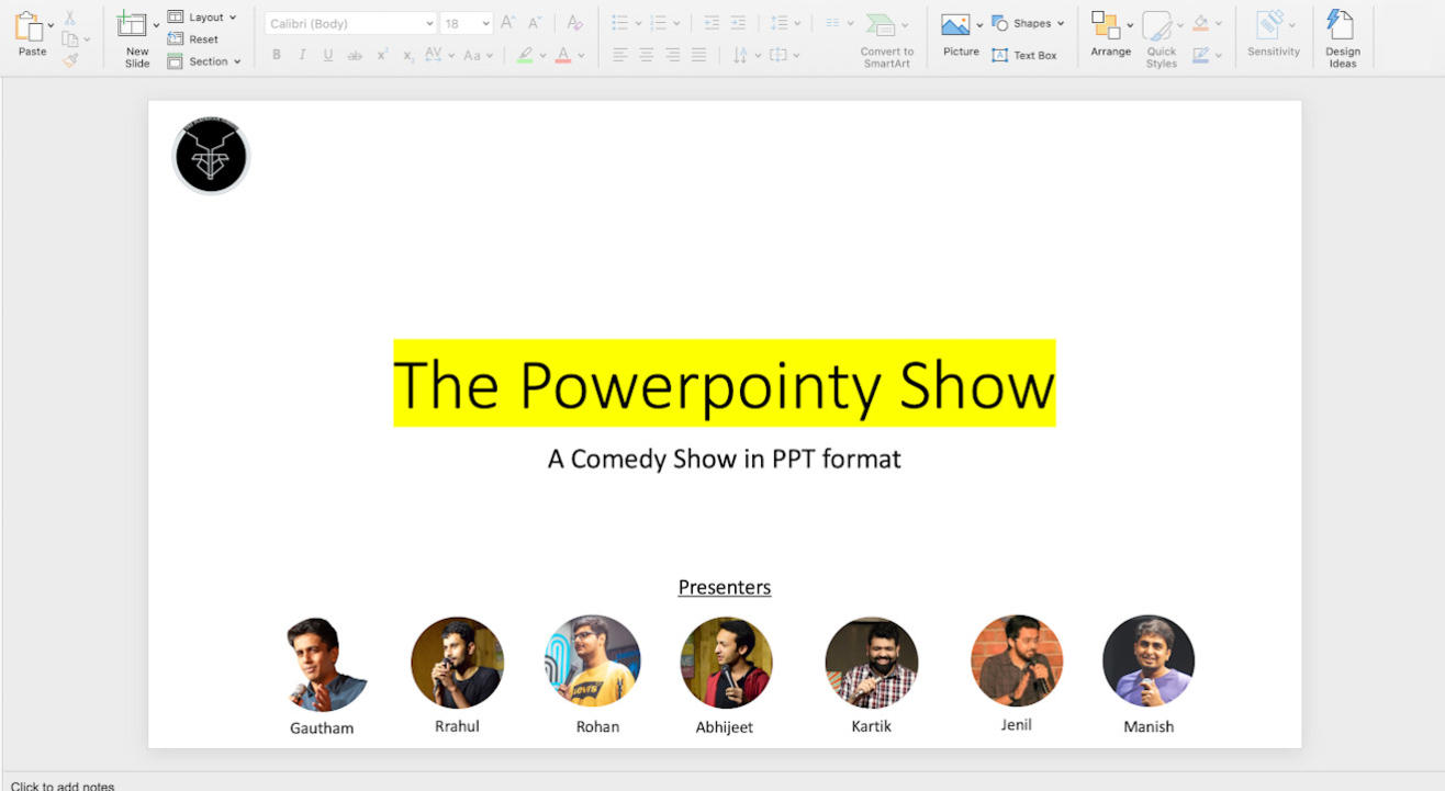 The Powerpointy Show | Comedy_Show.pptx