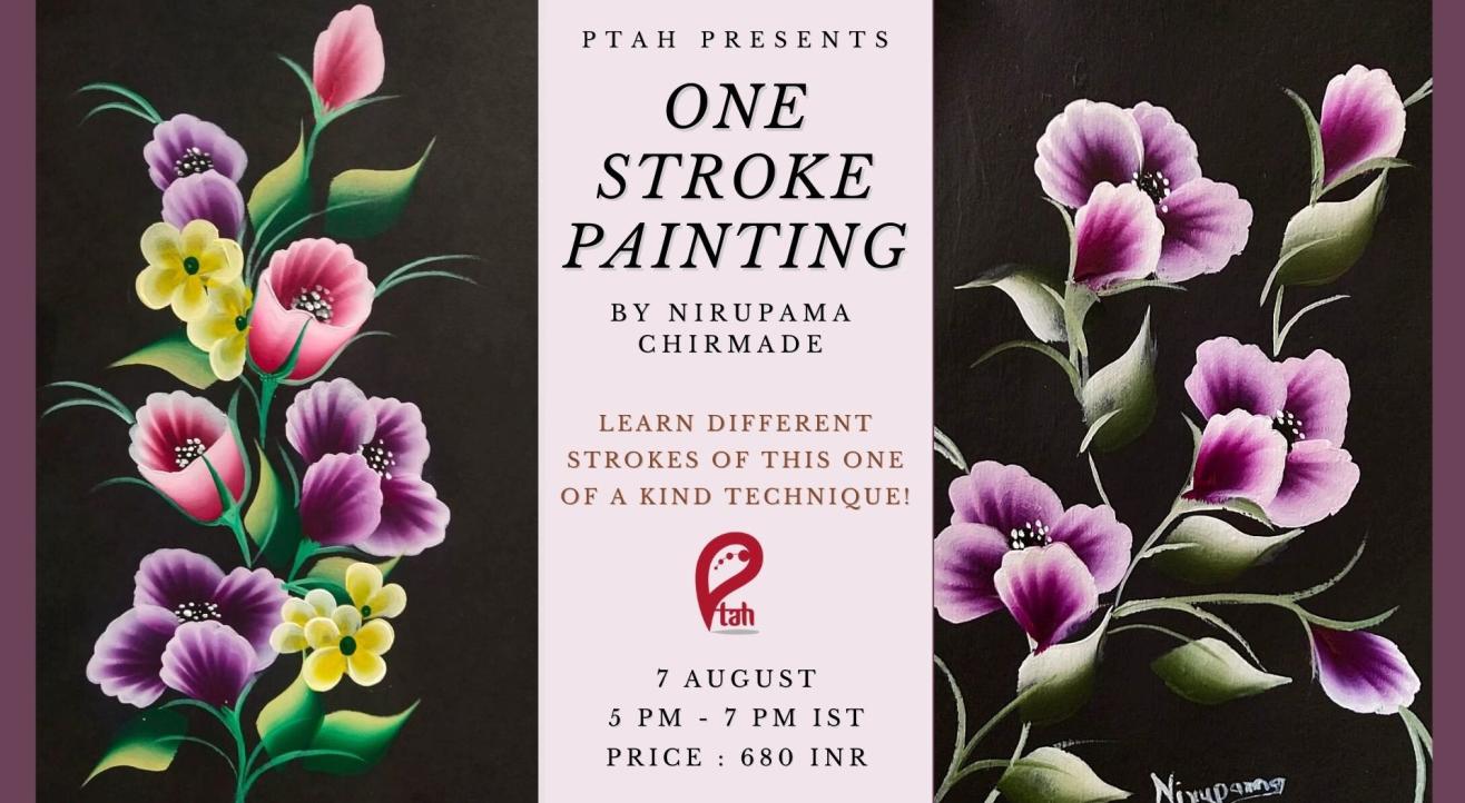 easy one stroke painting for beginners