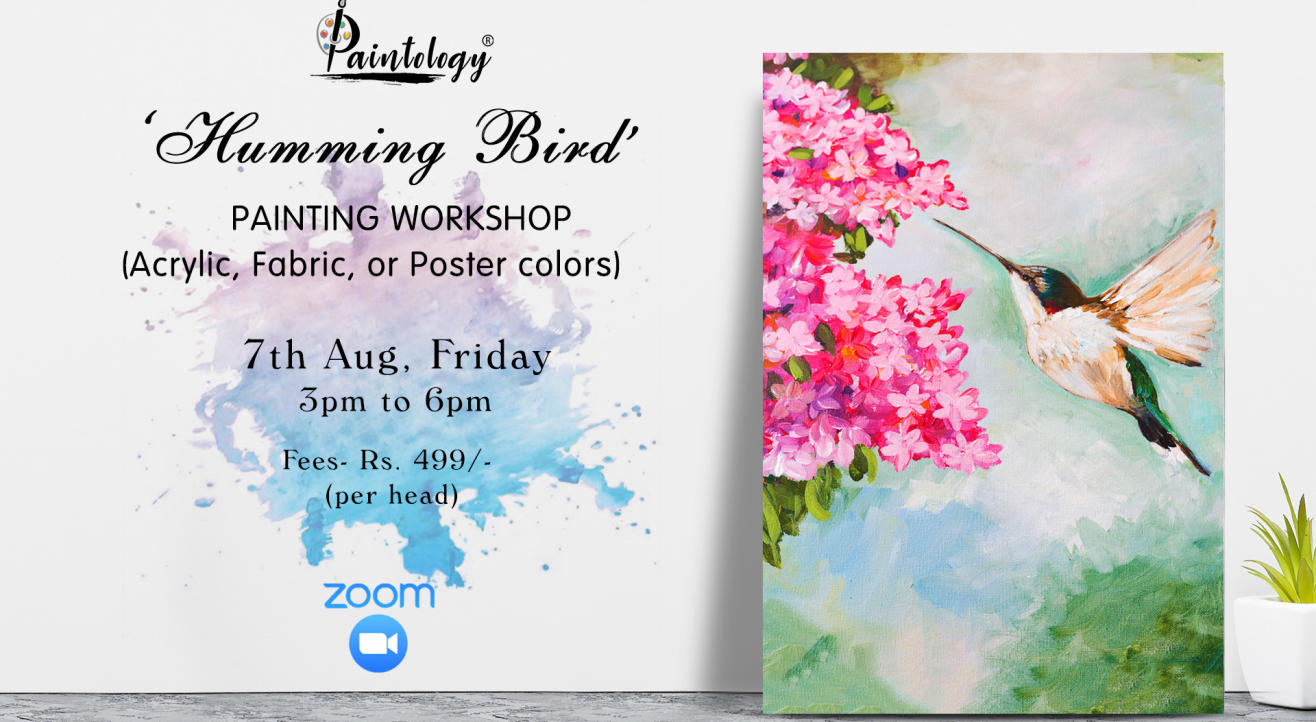 ‘Humming Bird’ Painting workshop by Paintology