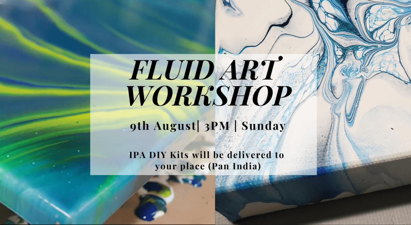 Fluid Art Workshop with IPA DIY Kit (Blow Technique)