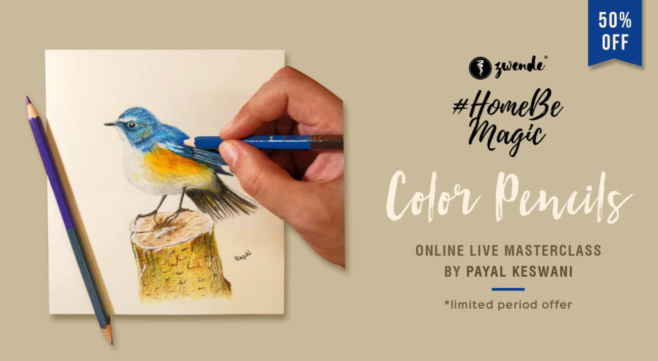 COLOR PENCIL ART ONLINE LIVE MASTERCLASS