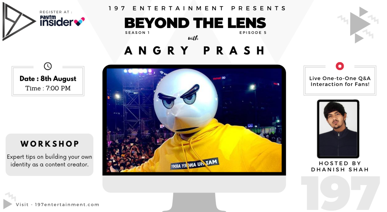 Workshop on Building your own identity as a content creator by Angry Prash