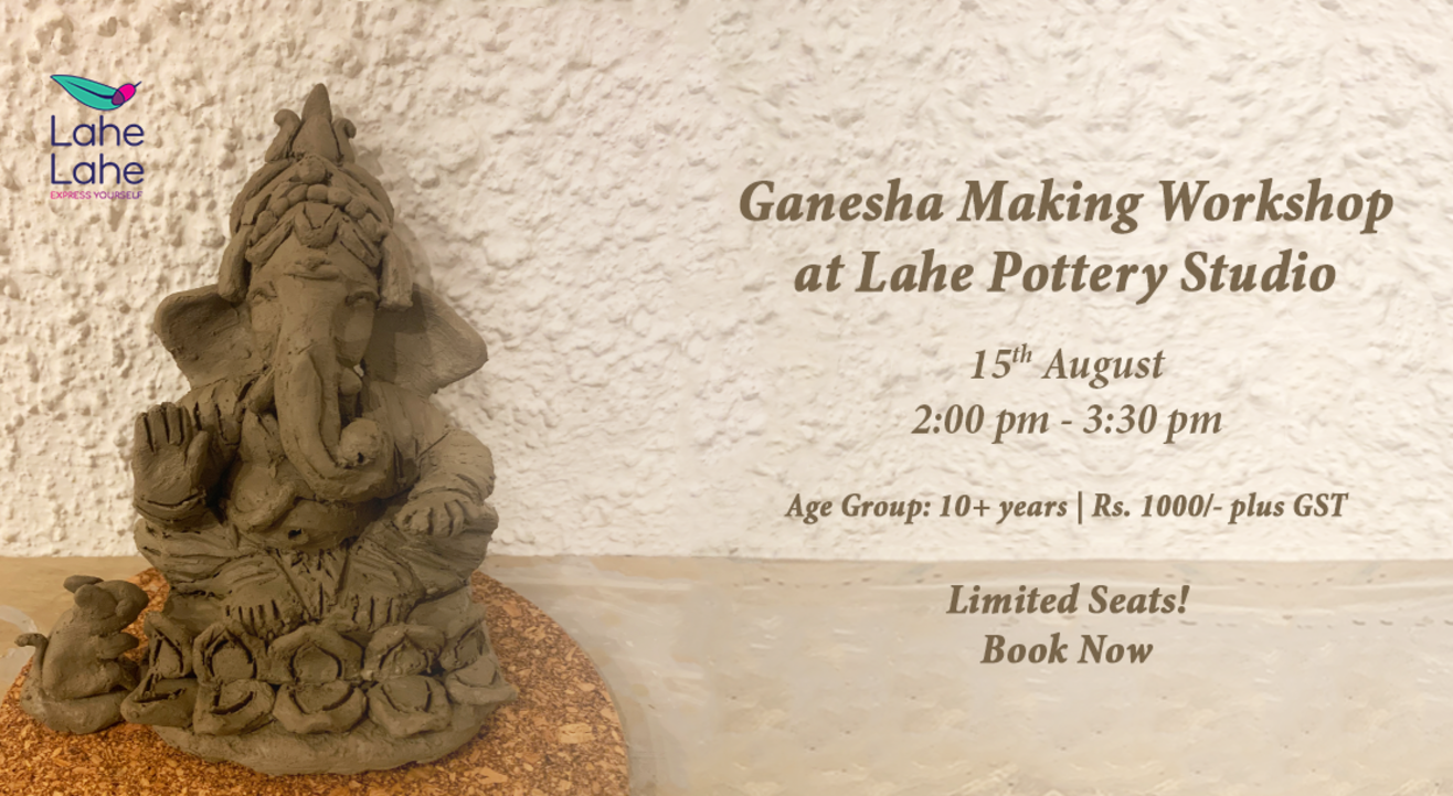 Ganesha Making Workshop at Lahe Pottery Studio