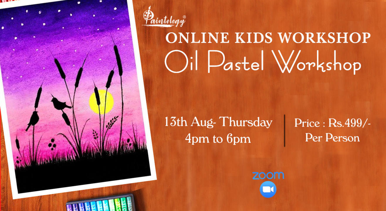  Kids workshop with Oil Pastels by paintology