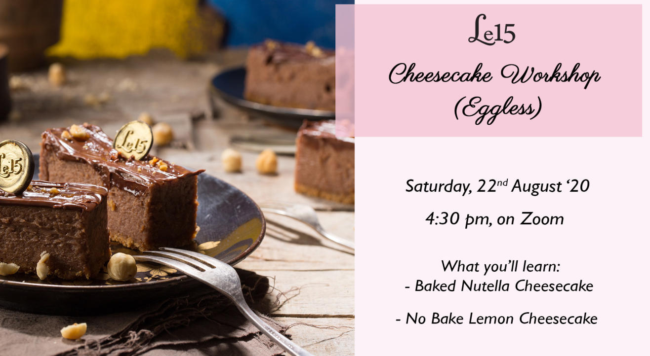 Eggless Cheesecake Workshop with Chef Pooja Dhingra