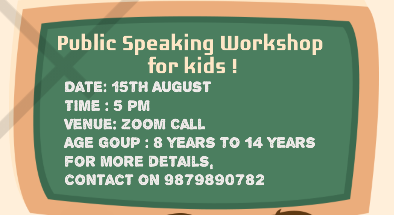 Public Speaking Workshop for kids