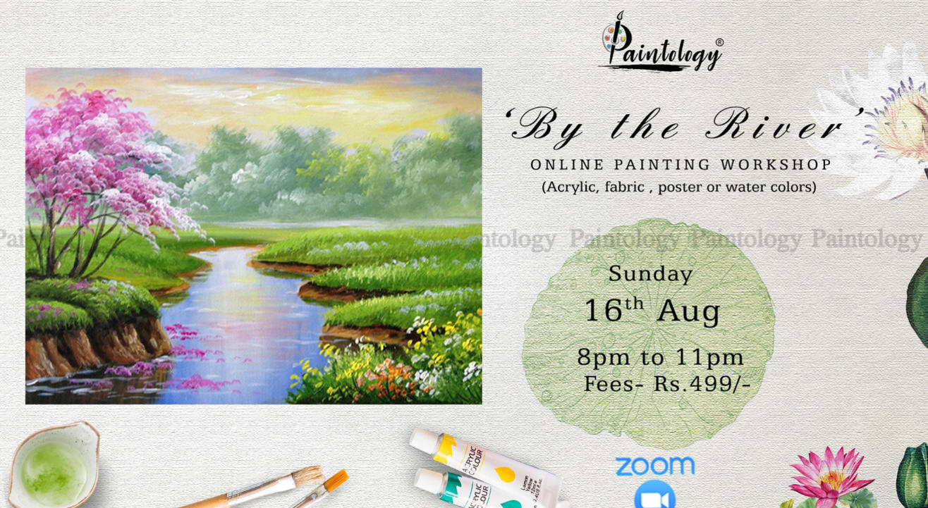  ‘By the River’ painting workshop by paintology