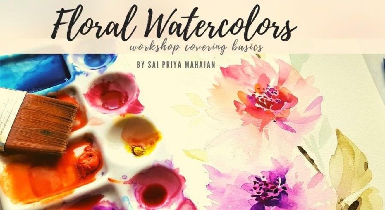 Watercolor Floral Painting Online Workshop with Sai Priya