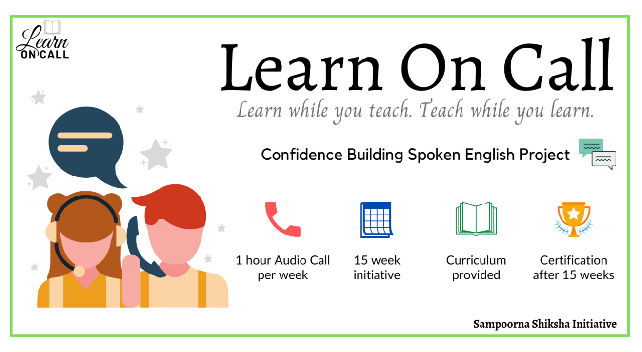 Teach students spoken English on call