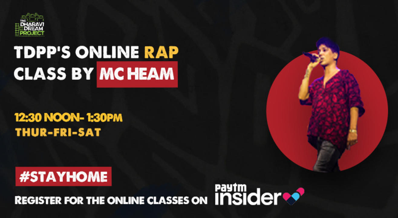 RAP workshop with 'MC Heam' at TDDP's SchoolofHipHop! (sept)