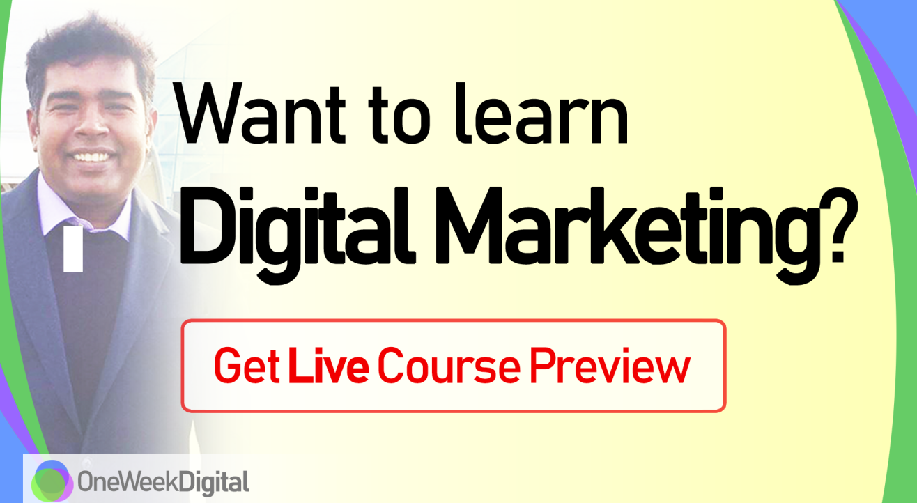 Learn Digital Marketing - Live Course Preview for Beginners