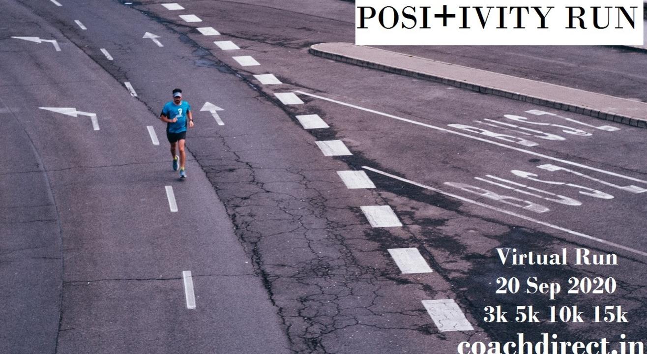 POSITIVITY: FREE Virtual Run  3km/5km/10km/15km