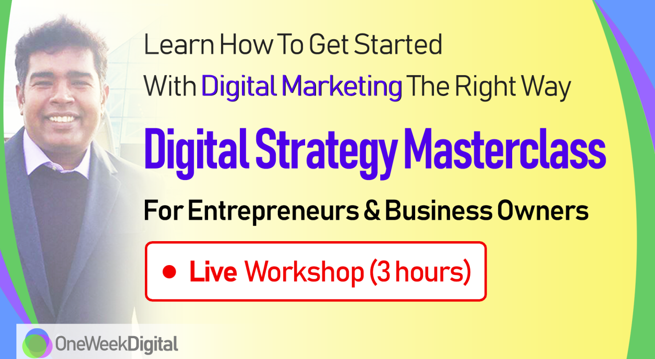 Digital Marketing Strategy Workshop for Entrepreneurs