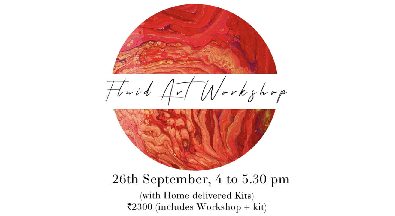 Online Fluid Art workshop with Kit 