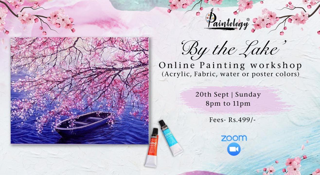 ‘By the Lake’ painting workshop by Paintology