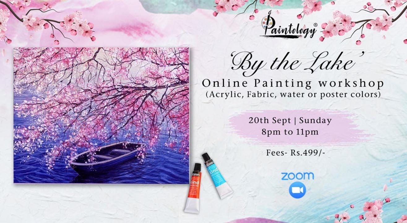  ‘By the Lake’ painting workshop by Paintology