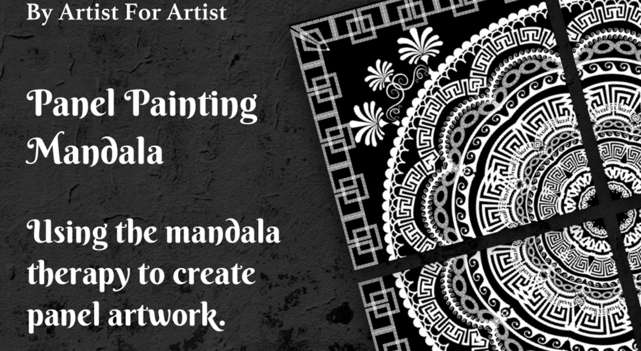 Panel Painting Mandala online workshop with BAFA