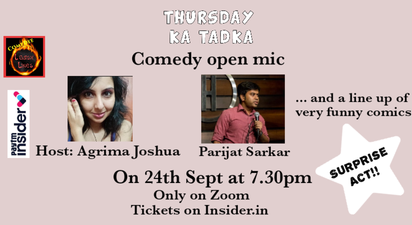 COMEDEE LAUGH LINES presents Thursday ka Tadka 