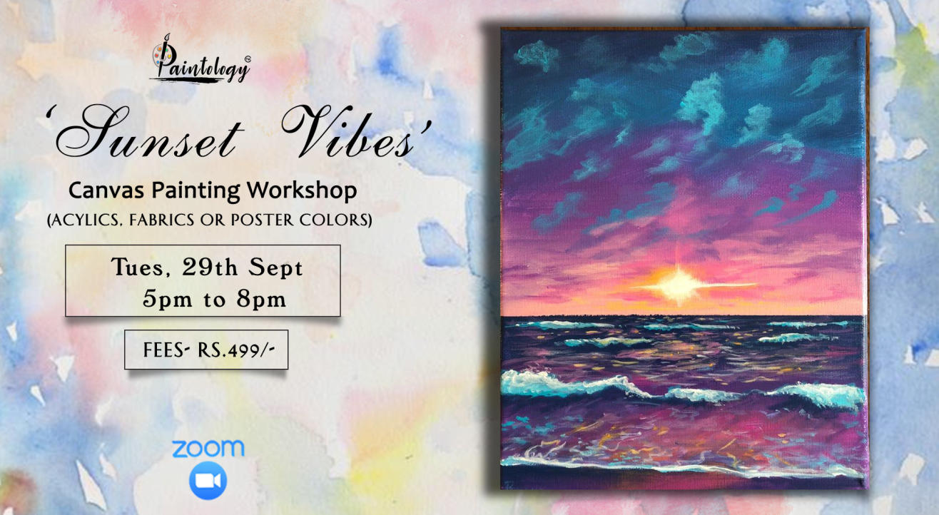  ‘Sunset vibes’ Painting workshop by Paintology