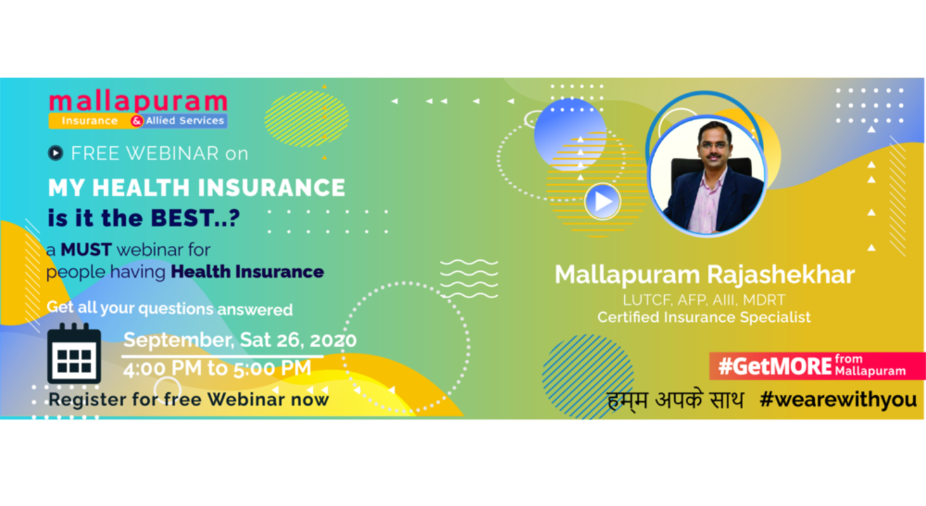 Webinar on My Health Insurance is it the BEST..??