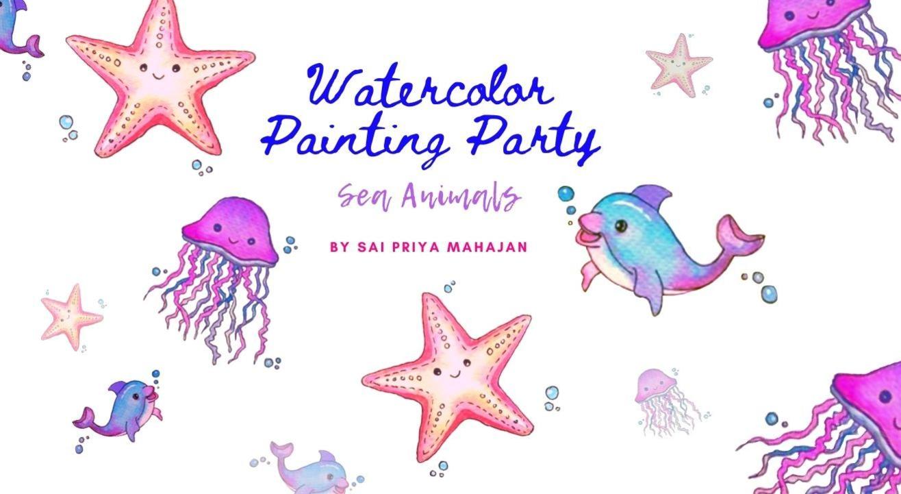 Watercolor Sea Doodles for Beginners