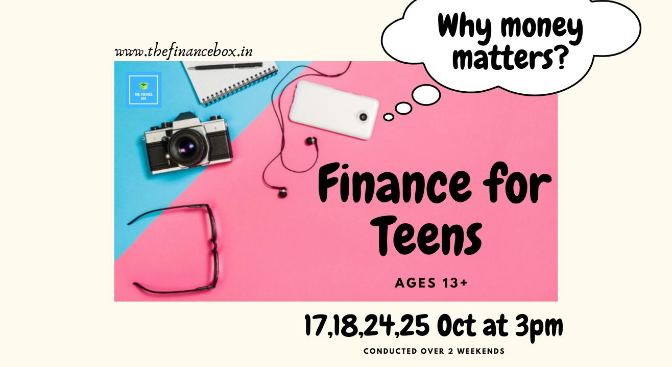 Finance for Teens - Why Money Matters? by The Finance Box